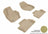 MAXpider Rubber Floor Mats for S60/V60 [Covers Front & Rear Row, Tan] L1VV01601502