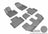 MAXpider Rubber Floor Mats for 2021 2020 2019 2018 2017 2016 Volvo XC90 [Covers Front & Both Rear Rows, Gray] L1VV02001501