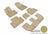 MAXpider Rubber Floor Mats for 2021 2020 2019 2018 2017 2016 Volvo XC90 [Covers Front & Both Rear Rows, Tan] L1VV02001502