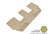 MAXpider Rubber Floor Mats for 2021 2020 2019 2018 2017 2016 Volvo XC90 [Covers Rear (3rd) Row, Tan] L1VV02031502