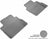 MAXpider Rubber Floor Mats for S90/V90 [Covers Rear (2nd) Row, Gray] L1VV02221501