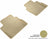 MAXpider Rubber Floor Mats for S90/V90 [Covers Rear (2nd) Row, Tan] L1VV02221502