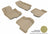 MAXpider Rubber Floor Mats for Jetta/Jetta City [Covers Front & Rear Row, Tan] L1VW00801502