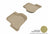 MAXpider Rubber Floor Mats for Volkswagen [Covers Rear (2nd) Row, Tan] L1VW00821502