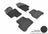 MAXpider Rubber Floor Mats for 2010 2009 2008 2007 2006 2005 Volkswagen Passat [Covers Front & Rear Row, Black] L1VW01501509