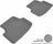 MAXpider Rubber Floor Mats for Volkswagen [Covers Rear (2nd) Row, Gray] L1VW05021501