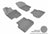 MAXpider Rubber Floor Mats for 2018 2017 2016 2015 2014 2013 2012 2011 Volkswagen Jetta [Covers Front & Rear Row, Gray] L1VW05501501
