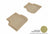MAXpider Rubber Floor Mats for 2018 2017 2016 2015 2014 2013 2012 2011 Volkswagen Jetta [Covers Rear (2nd) Row, Tan] L1VW05521502