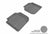MAXpider Rubber Floor Mats for 2019 2018 2017 2016 2015 2014 2013 2012 Volkswagen Passat [Covers Rear (2nd) Row, Gray] L1VW05621501