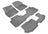 MAXpider Rubber Floor Mats for 2021 2020 2019 2018 Volkswagen Atlas [Covers Front & Both Rear Rows, Gray] L1VW08401501