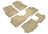 MAXpider Rubber Floor Mats for 2021 2020 2019 2018 Volkswagen Atlas [Covers Front & Both Rear Rows, Tan] L1VW08401502