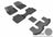 MAXpider Rubber Floor Mats for 2021 2020 2019 2018 Volkswagen Atlas [Covers Front & Both Rear Rows, Gray] L1VW08801501