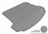 MAXpider Rubber Floor Mats for 2013 2012 2011 2010 2009 2008 2007 Acura MDX [Covers Cargo (Trunk), Gray] M1AC0041301