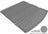 MAXpider Rubber Floor Mats for Audi [Covers Cargo (Trunk), Gray] M1AD0081301
