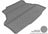 MAXpider Rubber Floor Mats for 2011 2010 2009 2008 2007 2006 Buick Lucerne [Covers Cargo (Trunk), Gray] M1BC0111301