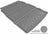 MAXpider Rubber Floor Mats for BMW [Covers Cargo (Trunk), Gray] M1BM0201301