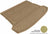 MAXpider Rubber Floor Mats for 2016 2015 2014 2013 2012 2011 2010 Cadillac SRX [Covers Cargo (Trunk), Tan] M1CD0021302