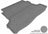MAXpider Rubber Floor Mats for 2010 2009 2008 2007 2006 2005 Chevrolet Cobalt [Covers Cargo (Trunk), Gray] M1CH0161301