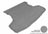 MAXpider Rubber Floor Mats for 2014 2013 2012 Chrysler 200 [Covers Cargo (Trunk), Gray] M1CY0021301