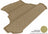 MAXpider Rubber Floor Mats for 2010 2009 2008 Dodge Challenger [Covers Cargo (Trunk), Tan] M1DG0011302