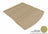MAXpider Rubber Floor Mats for 2021 2020 2019 2018 2017 2016 2015 2014 2013 2012 2011 Dodge Durango [Covers Cargo (Trunk), Tan] M1DG0071302