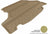MAXpider Rubber Floor Mats for 2009 2008 2007 2006 2005 Ford Mustang [Covers Cargo (Trunk), Tan] M1FR0221302