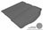 MAXpider Rubber Floor Mats for 2018 2017 2016 2015 2014 2013 2012 Ford Focus [Covers Cargo (Trunk), Gray] M1FR0291301