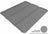MAXpider Rubber Floor Mats for 2010 2009 2008 2007 2006 Ford Explorer [Covers Cargo (Trunk), Gray] M1FR0351301