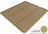 MAXpider Rubber Floor Mats for 2010 2009 2008 2007 2006 Ford Explorer [Covers Cargo (Trunk), Tan] M1FR0351302