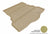 MAXpider Rubber Floor Mats for 2020 2019 2018 2017 2016 2015 2014 2013 Ford Fusion [Covers Cargo (Trunk), Tan] M1FR0601302