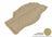 MAXpider Rubber Floor Mats for 2020 2019 2018 2017 2016 2015 2014 2013 Ford Fusion [Covers Cargo (Trunk), Tan] M1FR0841302