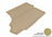 MAXpider Rubber Floor Mats for 2021 2020 2019 2018 2017 2016 2015 Ford Mustang [Covers Cargo (Trunk), Tan] M1FR0851302