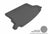 MAXpider Rubber Floor Mats for 2009 2008 2007 2006 2005 Hyundai Tucson [Covers Cargo (Trunk), Gray] M1HY0021301