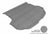 MAXpider Rubber Floor Mats for 2018 2017 2016 2015 2014 2013 Hyundai Santa Fe Sport [Covers Cargo (Trunk), Gray] M1HY0171301