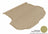 MAXpider Rubber Floor Mats for 2018 2017 2016 2015 2014 2013 Hyundai Santa Fe Sport [Covers Cargo (Trunk), Tan] M1HY0171302