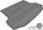 MAXpider Rubber Floor Mats for 2015 2014 2013 2012 2011 2010 Hyundai Tucson [Covers Cargo (Trunk), Gray] M1HY0331301