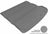 MAXpider Rubber Floor Mats for 2012 2011 2010 2009 2008 2007 Hyundai Santa Fe [Covers Cargo (Trunk), Gray] M1HY0401301