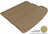 MAXpider Rubber Floor Mats for 2012 2011 2010 2009 2008 2007 Hyundai Santa Fe [Covers Cargo (Trunk), Tan] M1HY0401302