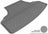 MAXpider Rubber Floor Mats for INFINITI [Covers Cargo (Trunk), Black] M1IN0051301