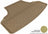 MAXpider Rubber Floor Mats for INFINITI [Covers Cargo (Trunk), Tan] M1IN0051302