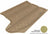 MAXpider Rubber Floor Mats for Compass/Patriot [Covers Cargo (Trunk), Tan] M1JP0021302