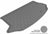 MAXpider Rubber Floor Mats for 2013 2012 2011 2010 Kia Soul [Covers Cargo (Trunk), Gray] M1KA0081301