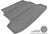MAXpider Rubber Floor Mats for 2013 2012 2011 2010 Kia Forte [Covers Cargo (Trunk), Gray] M1KA0101301