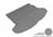 MAXpider Rubber Floor Mats for Rio/Sportage [Covers Cargo (Trunk), Gray] M1KA0401301