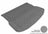 MAXpider Rubber Floor Mats for Range Rover Evoque/Range Rover Sport [Covers Cargo (Trunk), Gray] M1LR0061301