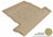 MAXpider Rubber Floor Mats for 2020 2019 2018 2017 2016 2015 2014 2013 2012 2011 2010 2009 2008 Lexus LX570 [Covers Cargo (Trunk), Tan] M1LX0371302