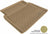 MAXpider Rubber Floor Mats for Mercedes-Benz [Covers Cargo (Trunk), Tan] M1MB0061302