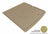 MAXpider Rubber Floor Mats for Mercedes-Benz [Covers Cargo (Trunk), Tan] M1MB0161302