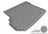 MAXpider Rubber Floor Mats for 2015 2014 2013 2012 2011 2010 Mercedes-Benz GLK350 [Covers Cargo (Trunk), Gray] M1MB0511301