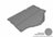 MAXpider Rubber Floor Mats for 2021 2020 2019 2018 2017 2016 2015 2014 Mitsubishi Mirage [Covers Cargo (Trunk), Gray] M1MT0311301